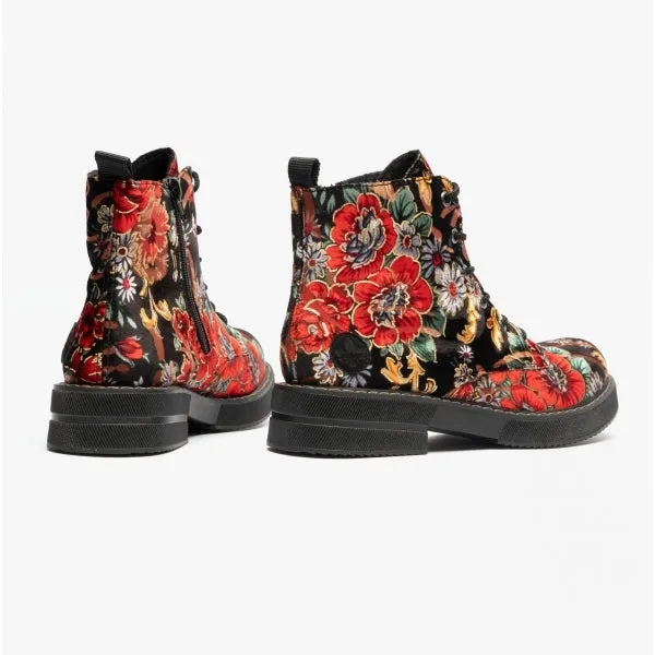 Rieker 72010-90 Womens Ankle Boots Black/Multi