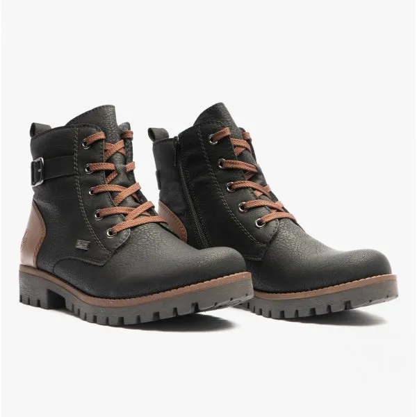Rieker 78502-00 Womens Boots Black