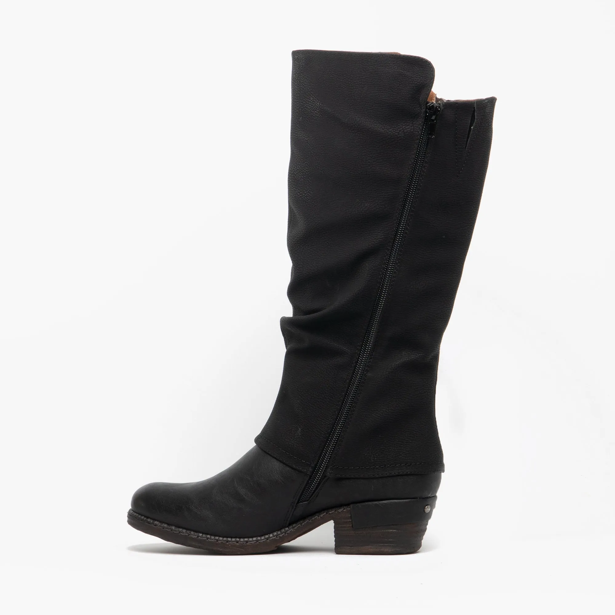 Rieker 93655-00 Womens Knee High Boots Black
