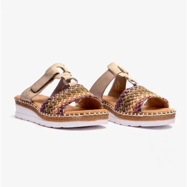 Rieker V1243-90 Womens Mules Multi