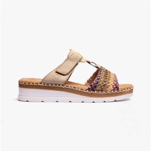 Rieker V1243-90 Womens Mules Multi
