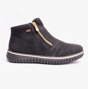 Rieker Z4265-00 Womens Ankle Boots Black