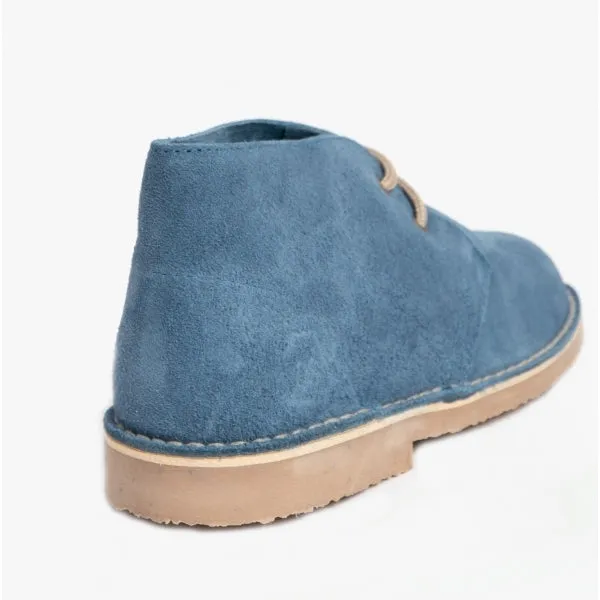 Roamers MACIE Womens Desert Boots Blue