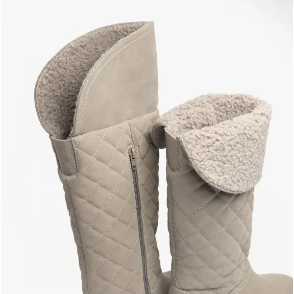 Rocket Dog ARCHIE Womens Quilted Roll-Down Boots Grey