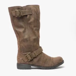 Rocket Dog BERRY Womens Biker Boots Brown