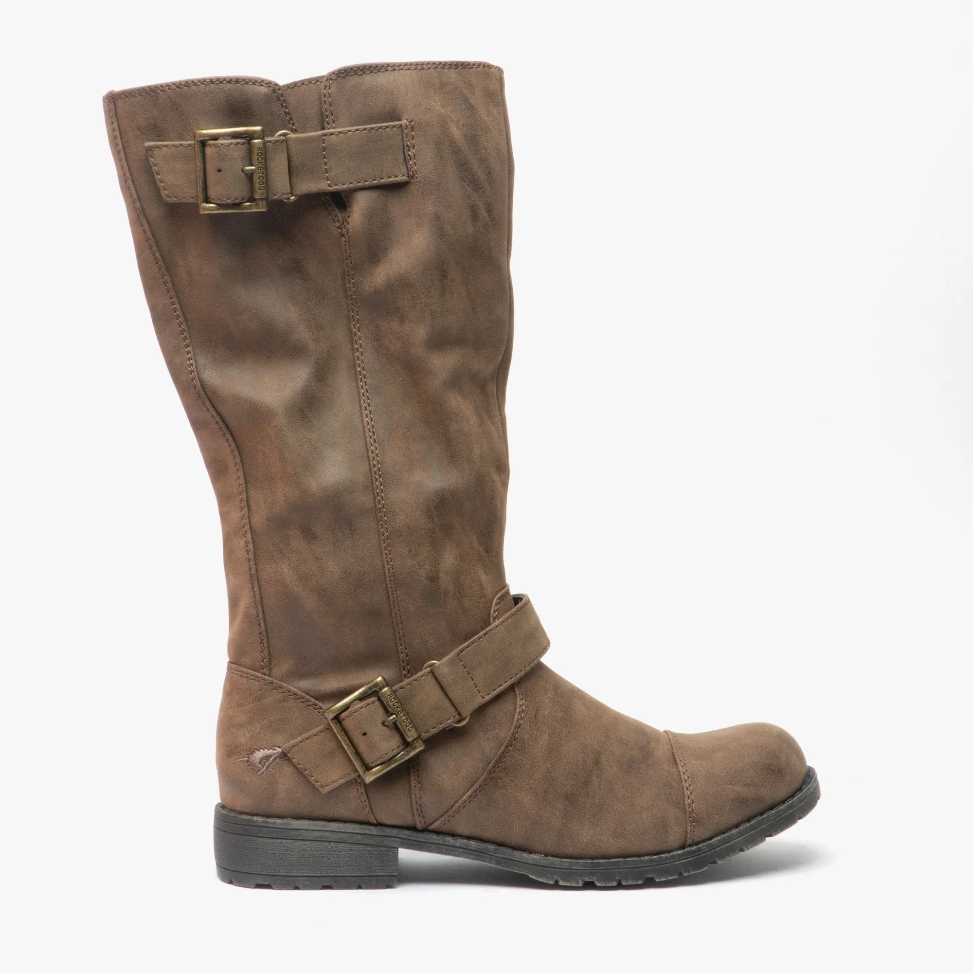 Rocket Dog BERRY Womens Biker Boots Brown