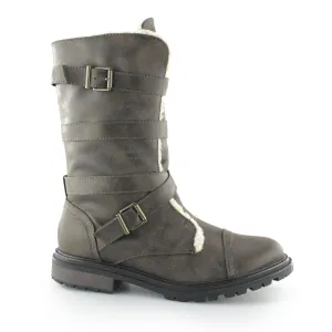 Rocket Dog LANCE Womens Biker Boots Brown