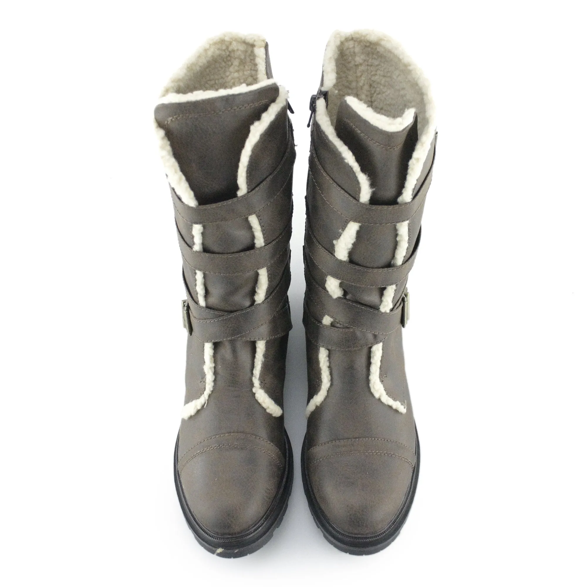 Rocket Dog LANCE Womens Biker Boots Brown