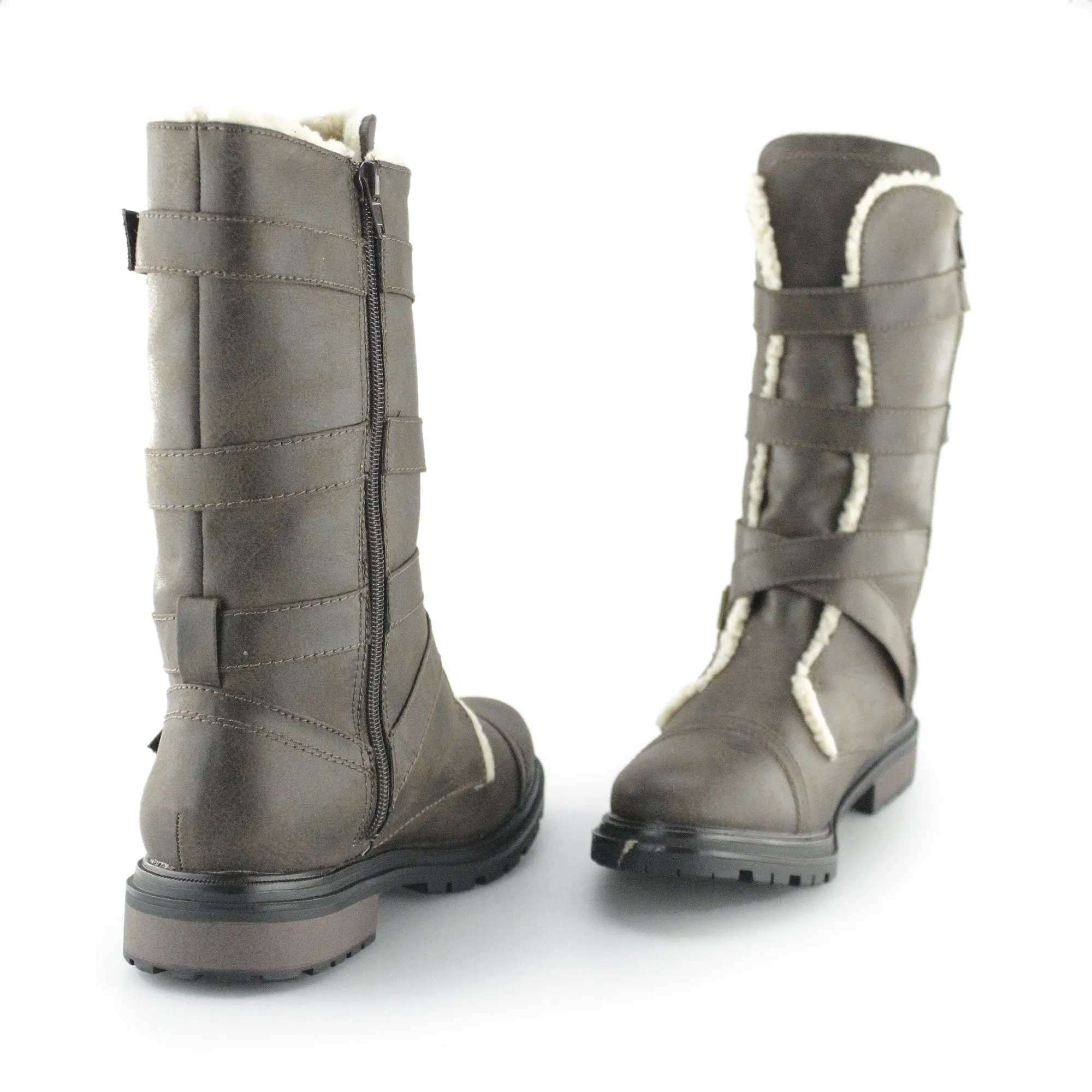 Rocket Dog LANCE Womens Biker Boots Brown
