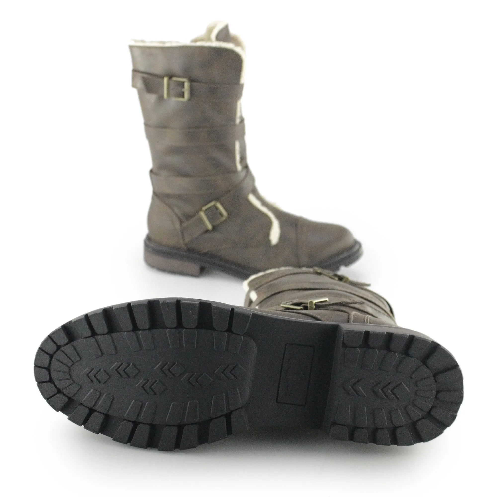 Rocket Dog LANCE Womens Biker Boots Brown