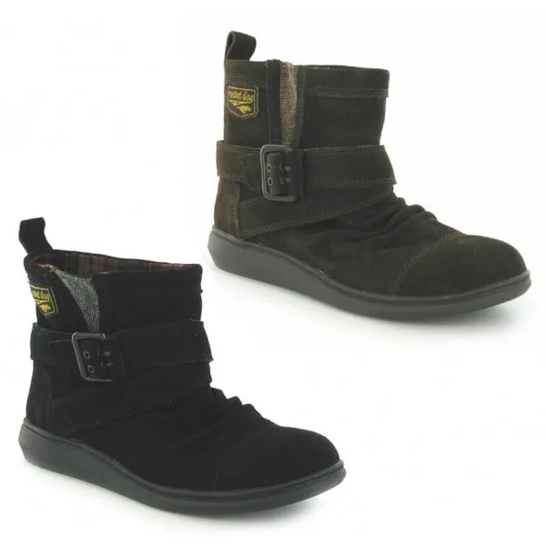 Rocket Dog MINT Womens Suede Boots Black