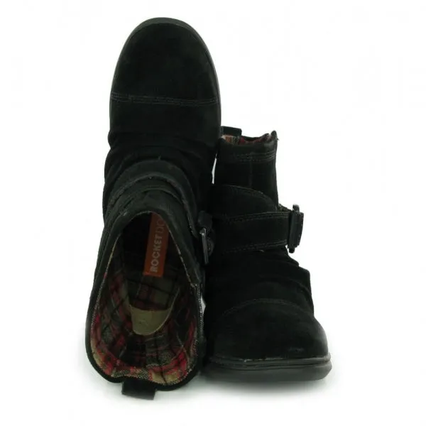 Rocket Dog MINT Womens Suede Boots Black
