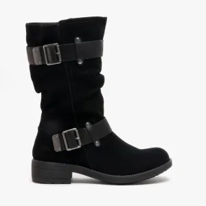 Rocket Dog TRUMBLE ONTARIO Womens Biker Boots Black