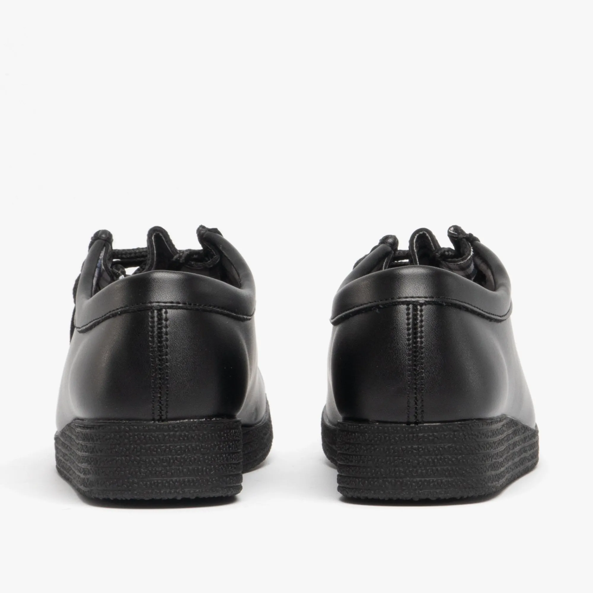 Route 21 JACE JR Boys Lace-Up School Shoes Black