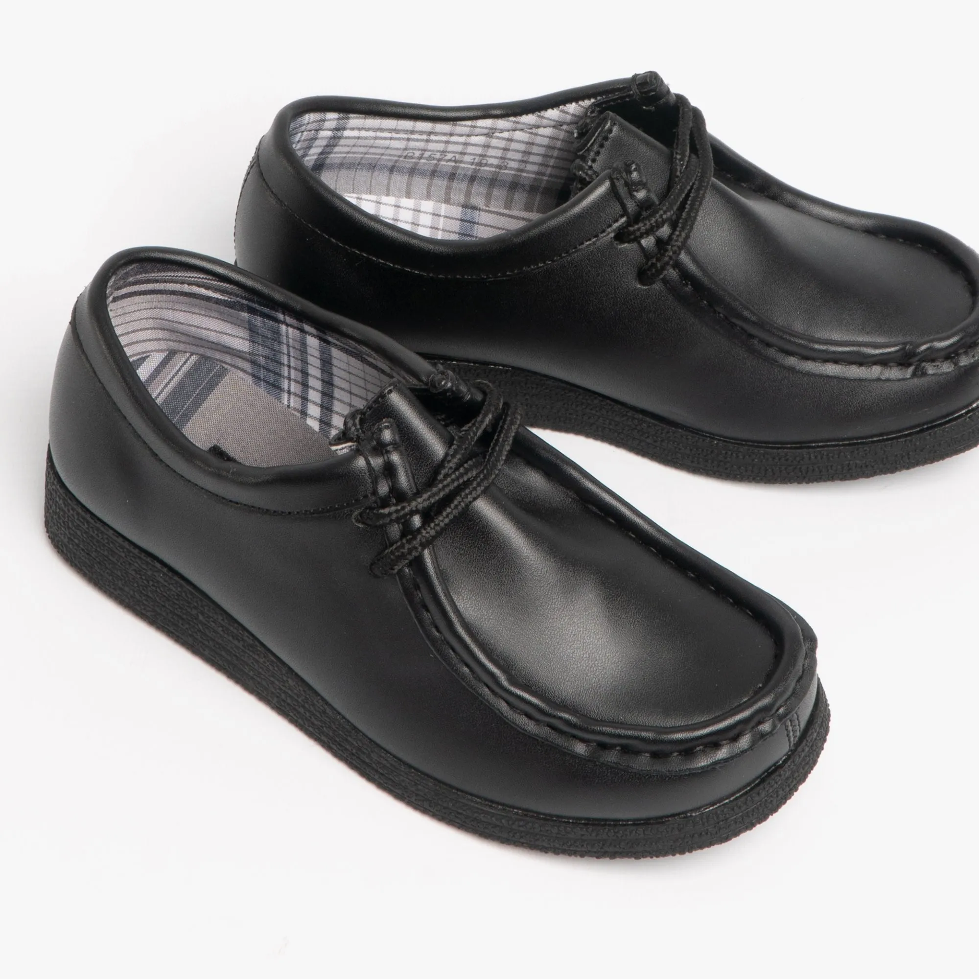 Route 21 JACE JR Boys Lace-Up School Shoes Black