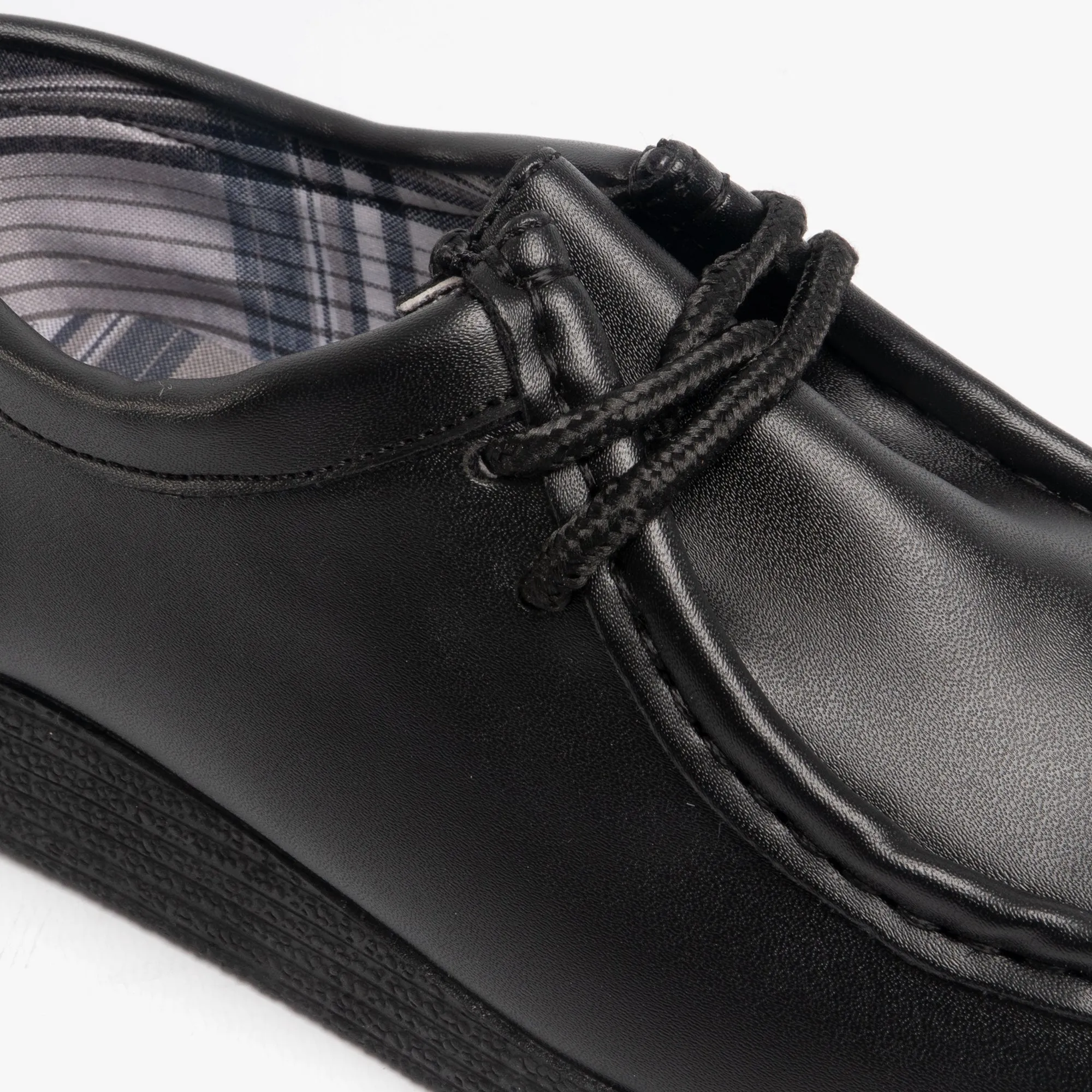 Route 21 JACE JR Boys Lace-Up School Shoes Black