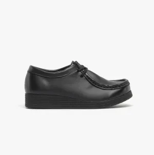 Route 21 JACE JR Boys Lace-Up School Shoes Black
