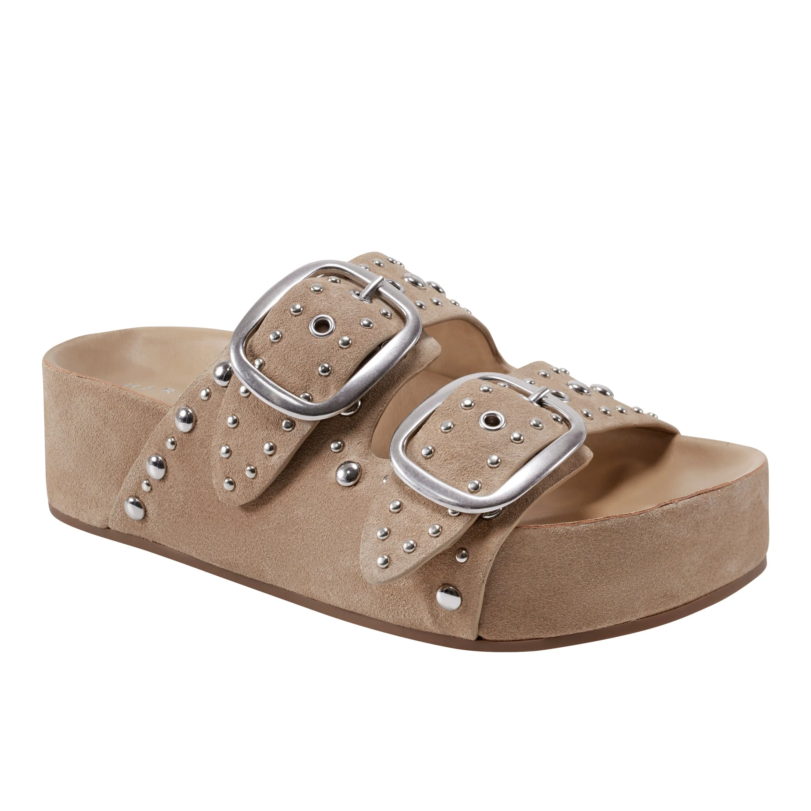 Sayge Footbed Studded Sandal -MARC FISHER