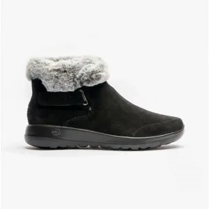 Skechers 144041/BKGY ON-THE-GO JOY-FIRST GLANCE Womens Suede Ankle Boots Black/Grey