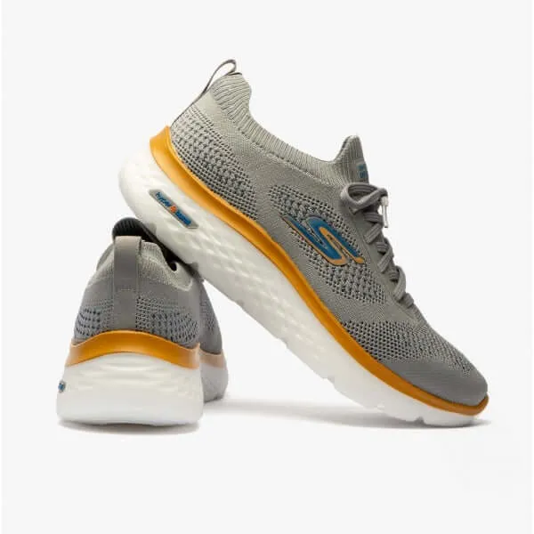 Skechers 216083/GRY GO WALK HYPER BURST -MARITIME Mens Trainers Grey/Light Blue