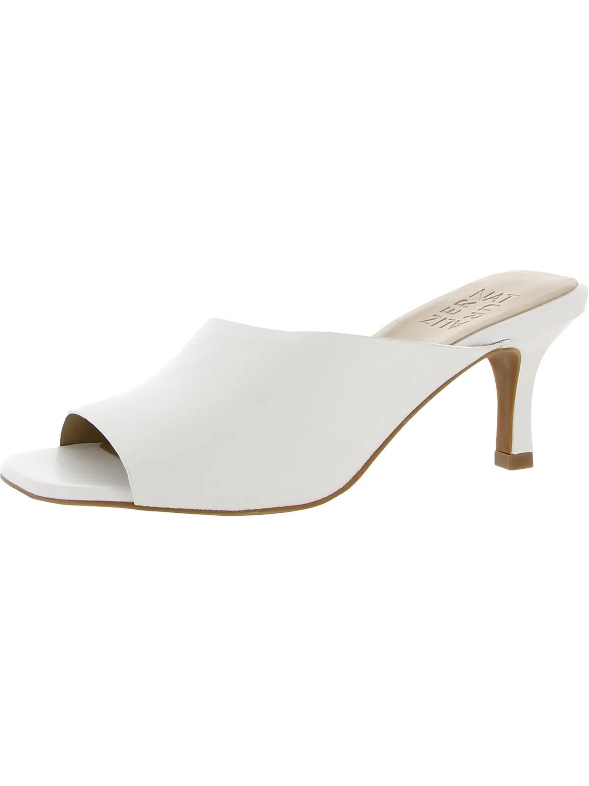 Stacy Womens Leather Slip On Mule Sandals