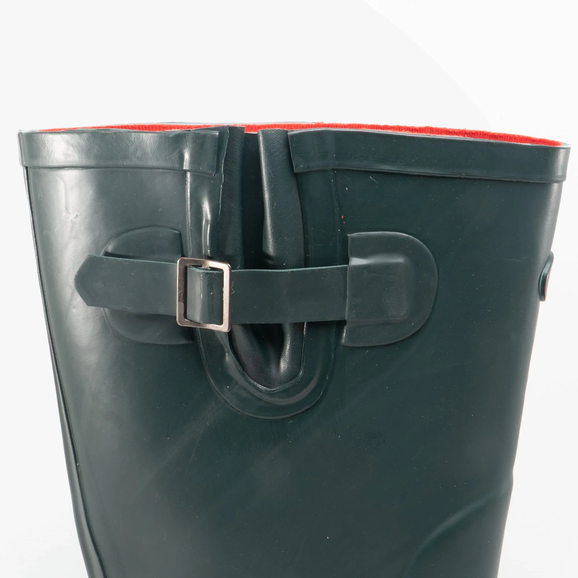 Stormwells BLYTHE Womens Rubber Wellington Boots Green/Red