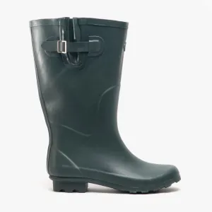 Stormwells BLYTHE Womens Rubber Wellington Boots Green/Red