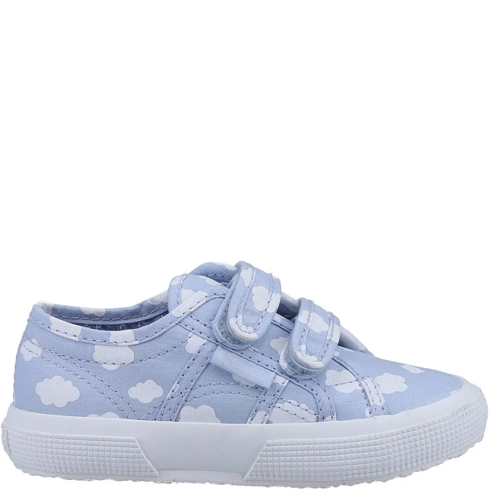 Superga 2750 Kids Straps Cloud Print Trainer