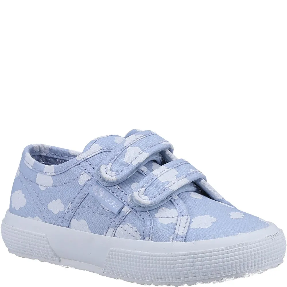 Superga 2750 Kids Straps Cloud Print Trainer