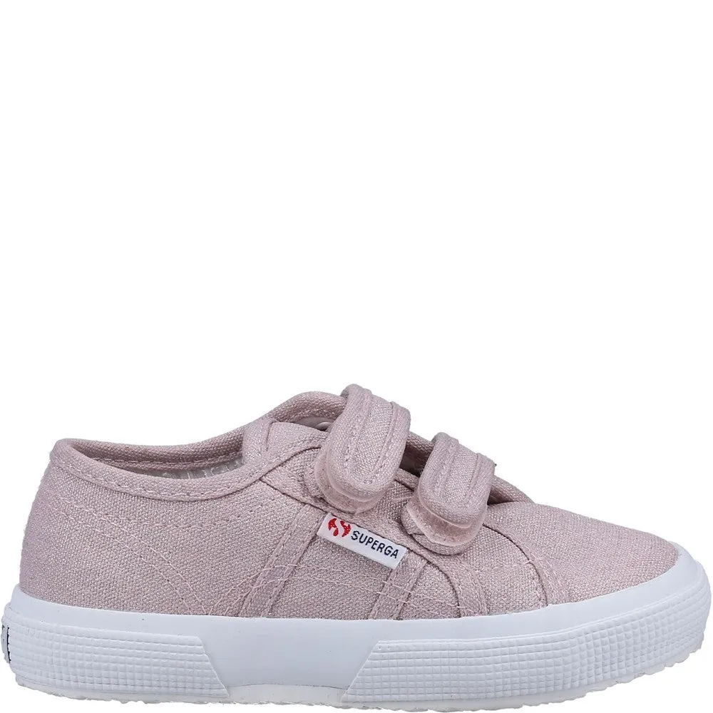 Superga 2750 Kids Straps Glitter Canvas Trainer