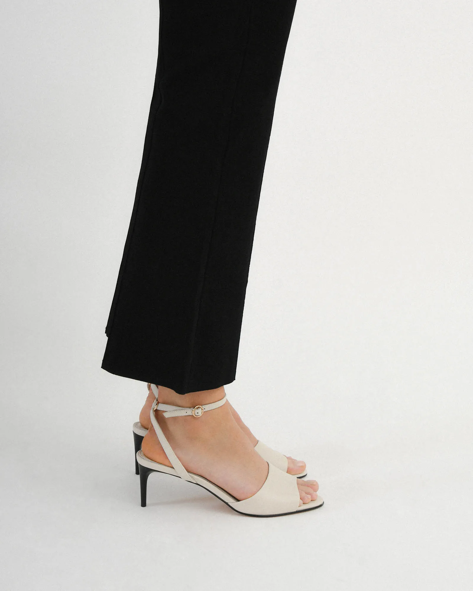 TANYA MID HEEL SANDALS OFF WHITE LEATHER Jo Mercer