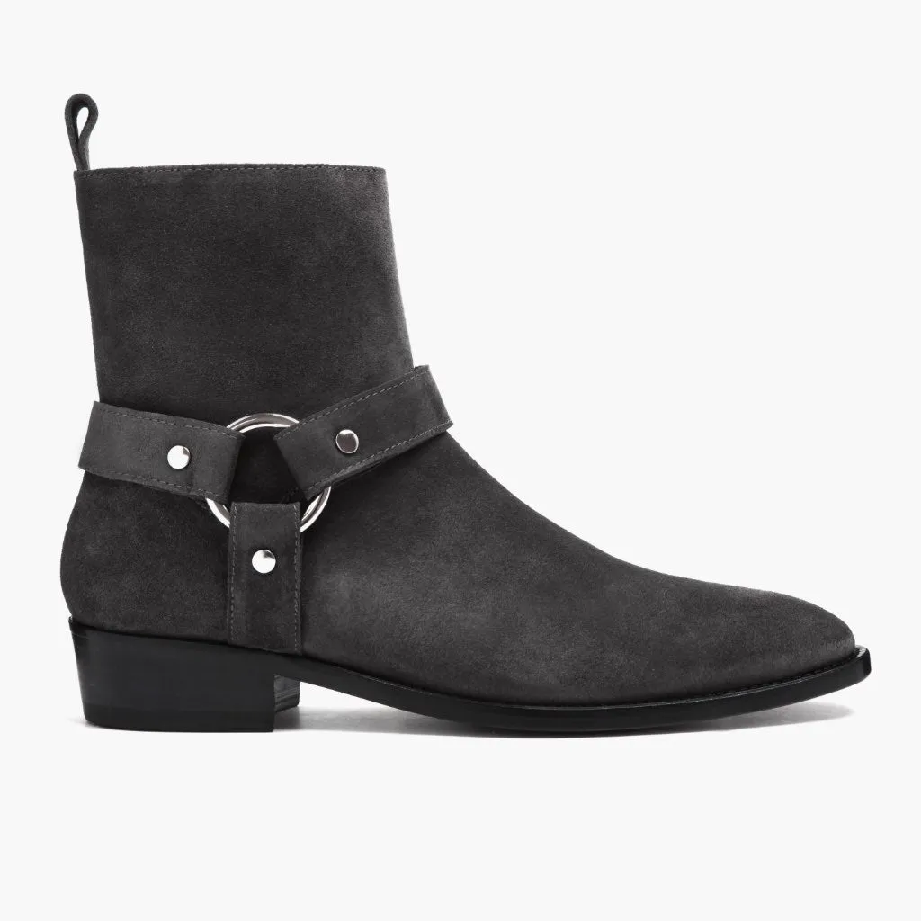Thursday Harness | Grey Suede