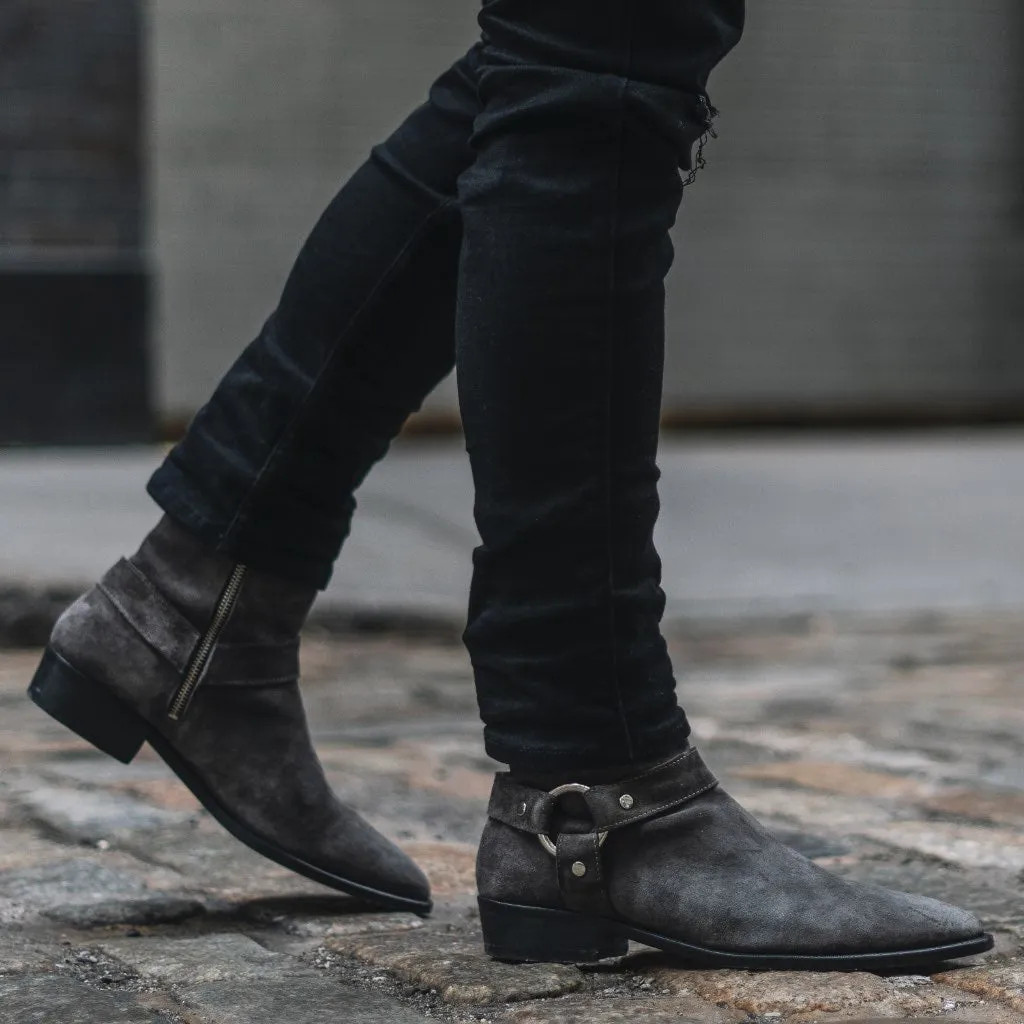 Thursday Harness | Grey Suede