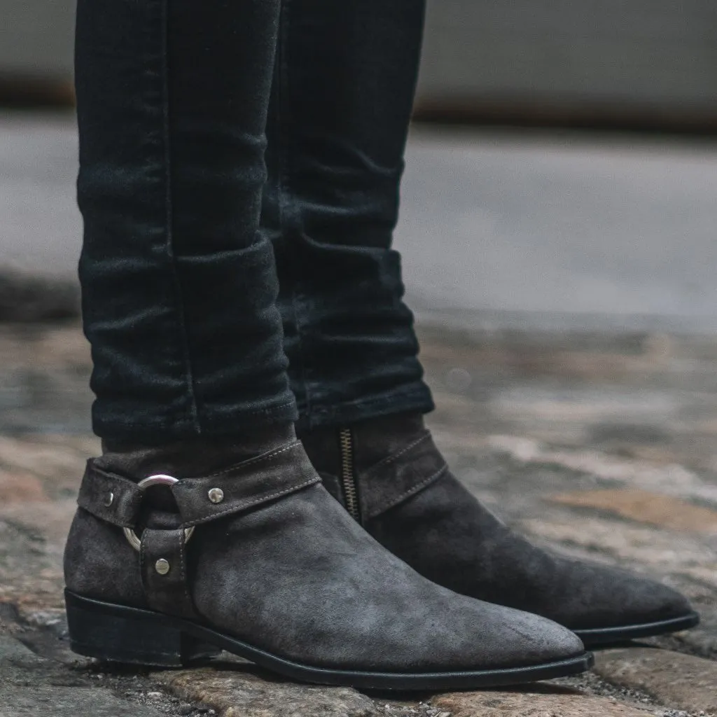 Thursday Harness | Grey Suede