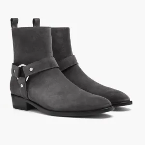 Thursday Harness | Grey Suede
