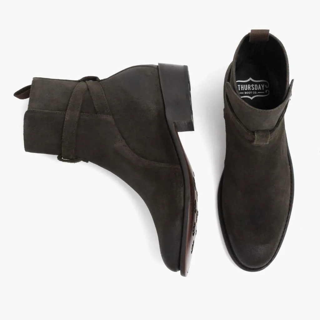Thursday Rogue | Dark Olive Suede