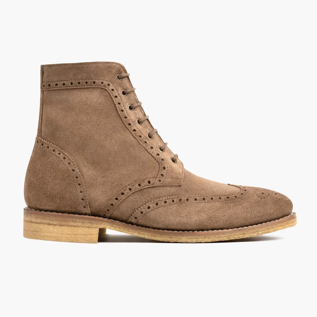 Thursday Wingtip | Caramel Suede