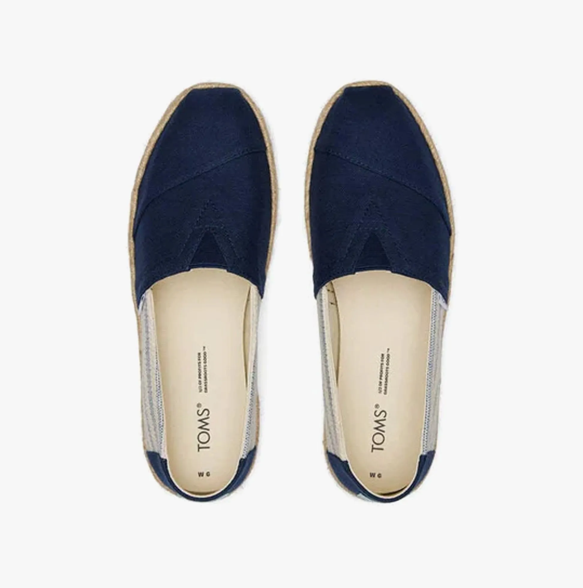 TOMS ALPARGATA ROPE Womens Espadrilles Navy