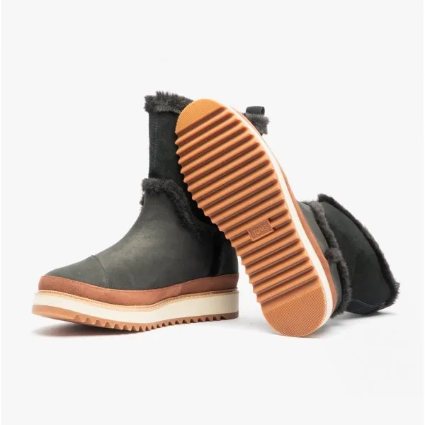 TOMS MAKENNA Womens Leather Boots Black