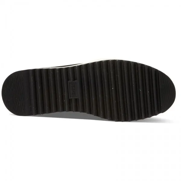TOMS MARLO Womens Suede Sawtooth Sole Boots Black
