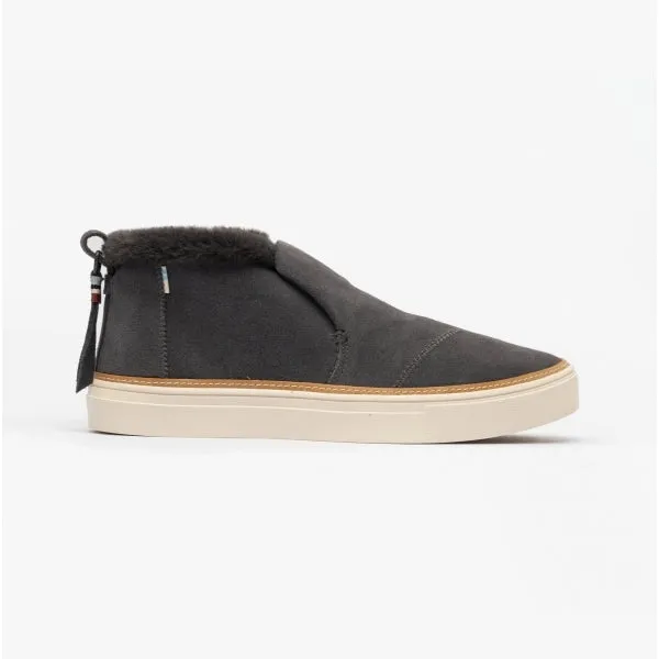 TOMS PAXTON Womens Suede Slip On Dark Grey
