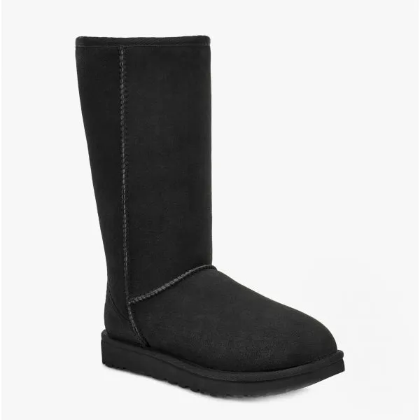 UGG CLASSIC TALL II Womens Sheepskin Boots Black
