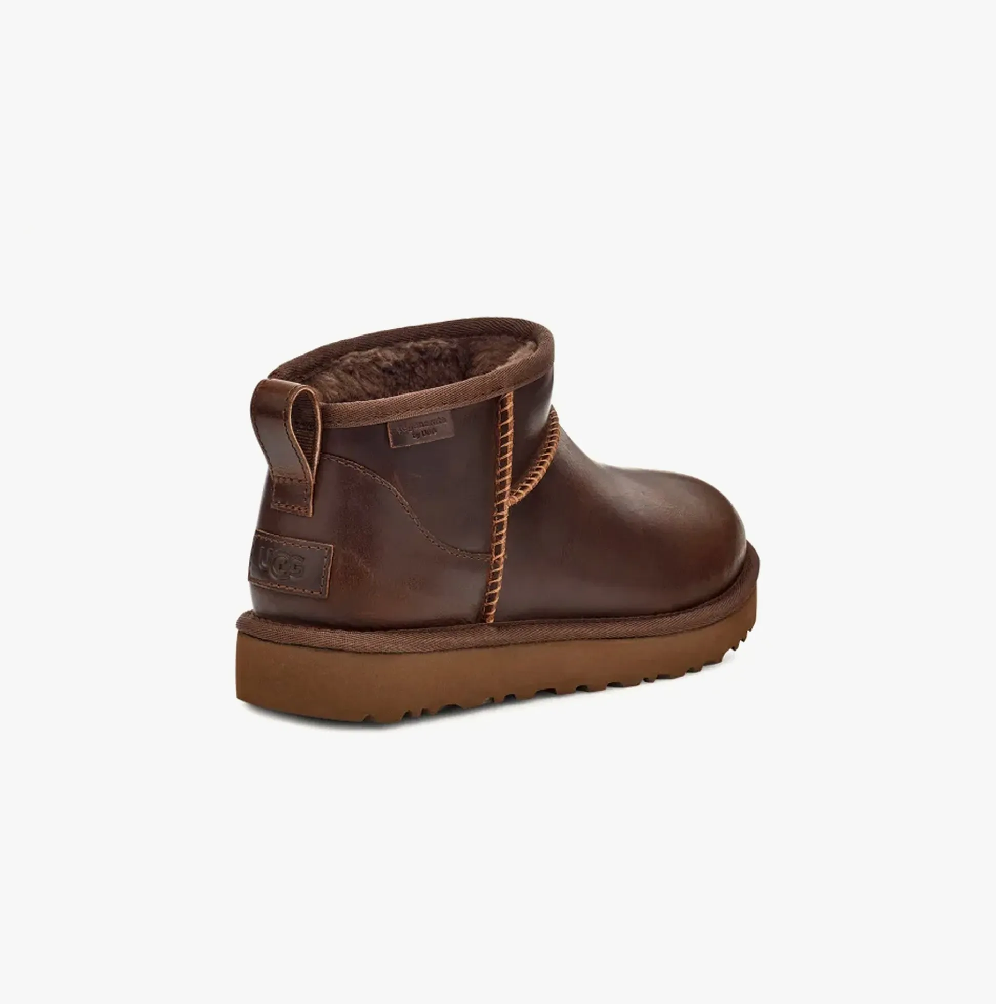 UGG CLASSIC ULTRA MINI LEATHER REGEN Womens Boots Ironwood