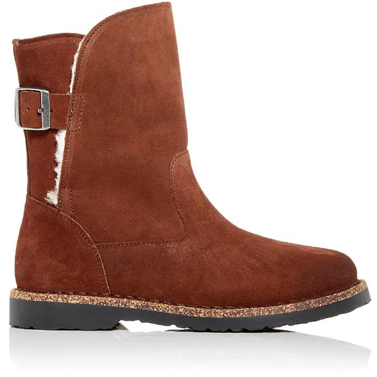 Upsalla Womens Lamb Fur Buckle Winter & Snow Boots