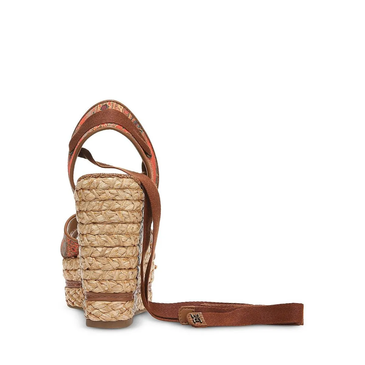 Vaughn Womens Paisley Raffia Wedge Sandals