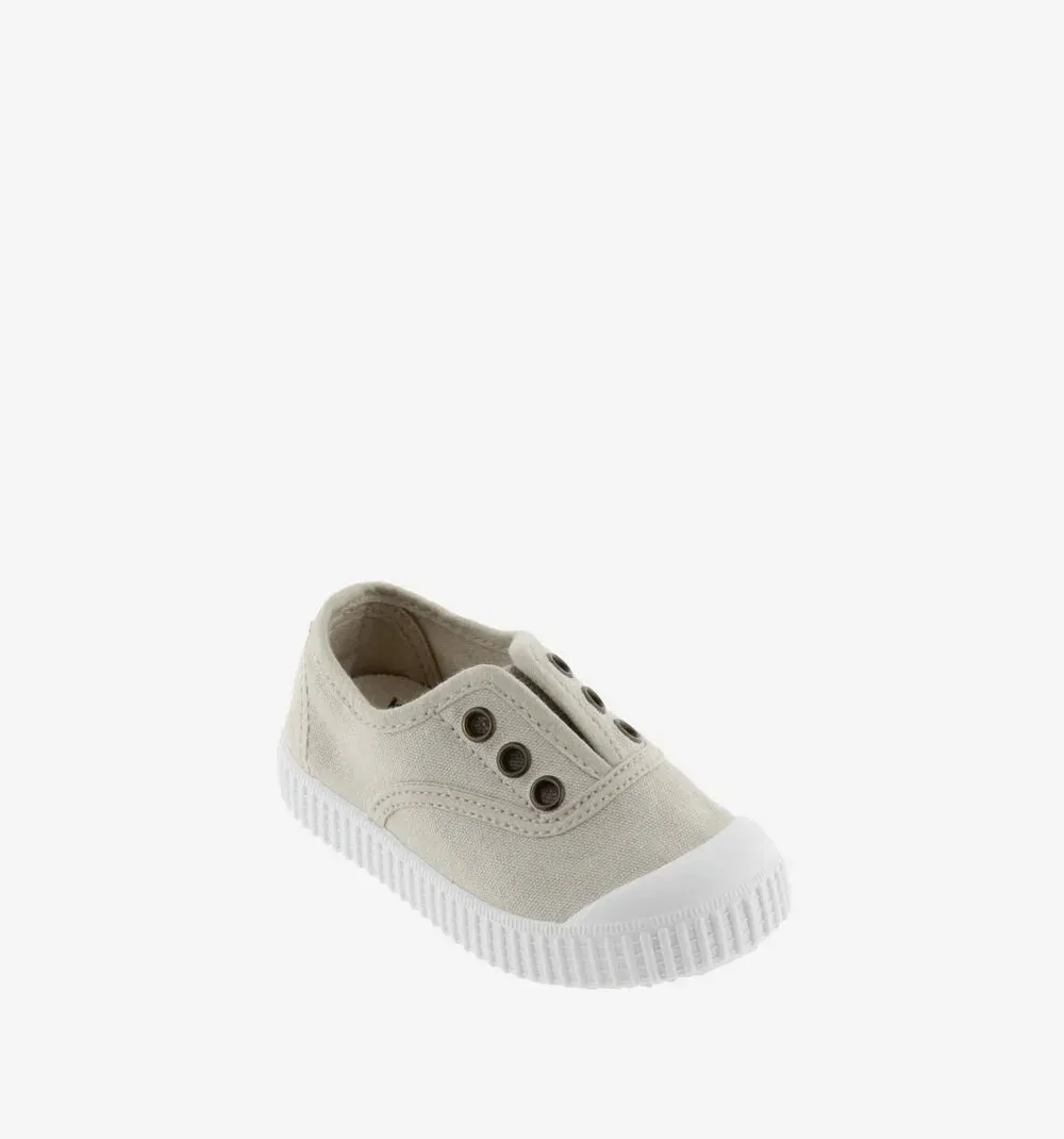 Victoria Boy's and Girl's Inglesa DREC Canvas Trainers - Hielo