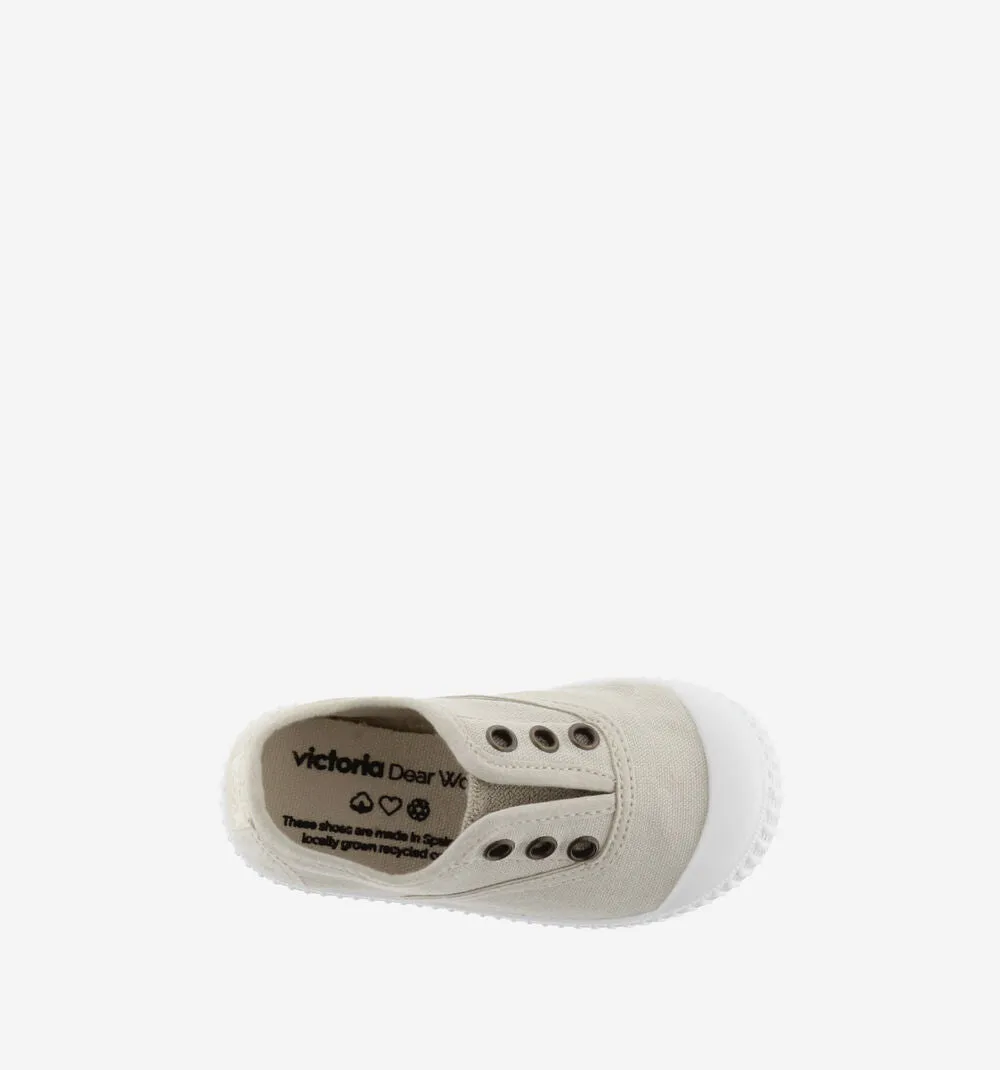 Victoria Boy's and Girl's Inglesa DREC Canvas Trainers - Hielo