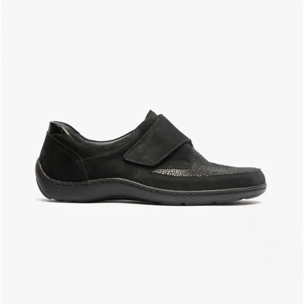Waldlaufer HENNI 496H31 Womens Leather Shoes Black