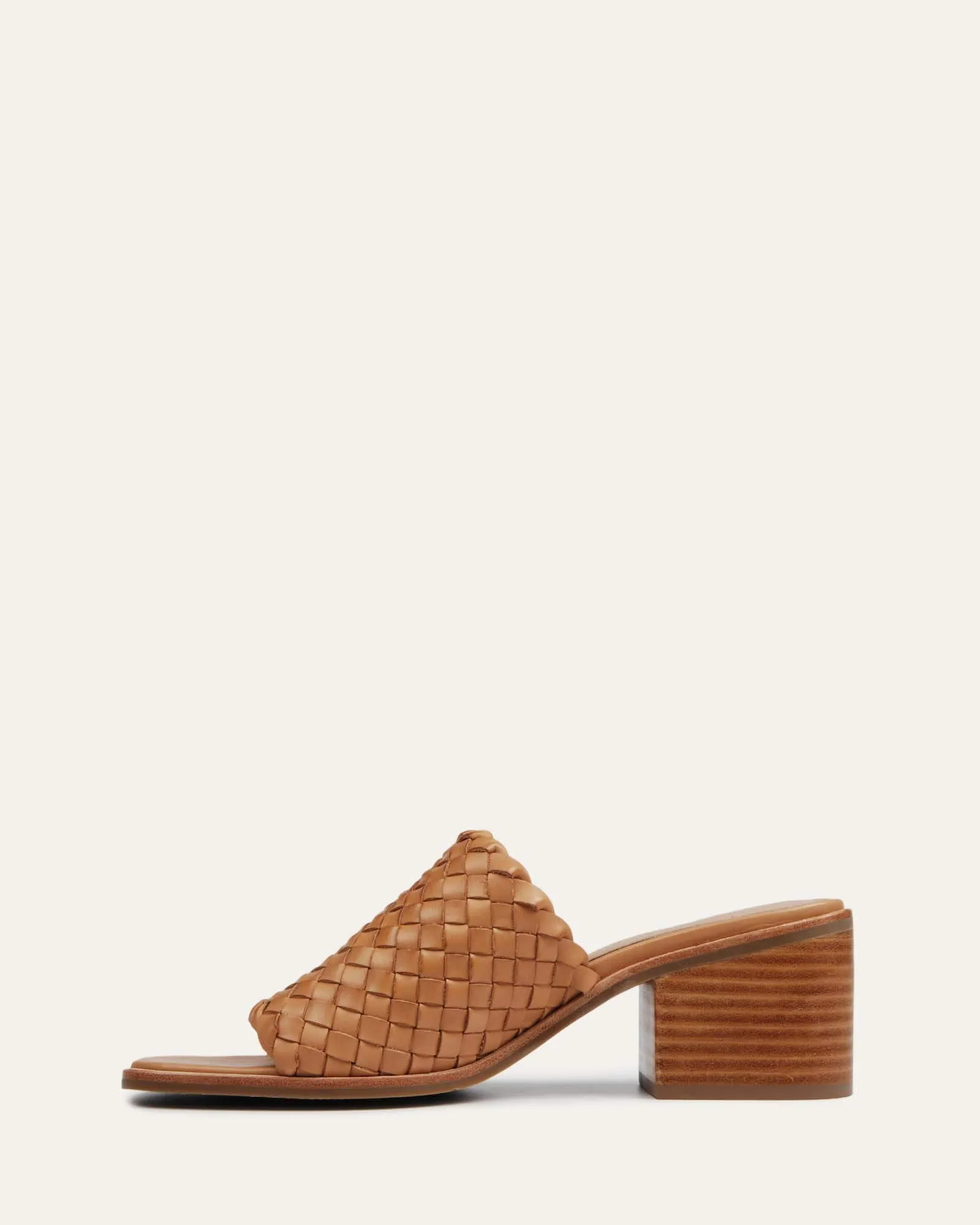 WHALER MID HEEL SANDALS TAN LEATHER Jo Mercer