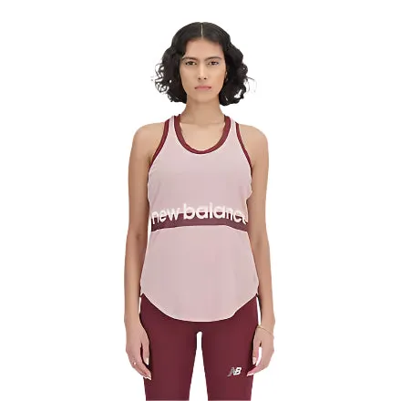 Woman's Accelerate Tank Print - PINK MOON